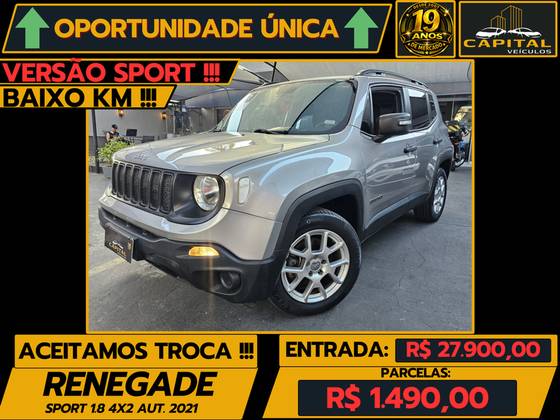 JEEP RENEGADE 1.8 16V FLEX SPORT 4P AUTOMÁTICO JEEP RENEGADE 1.8 16V FLEX SPORT 4P AUTOMÁTICO